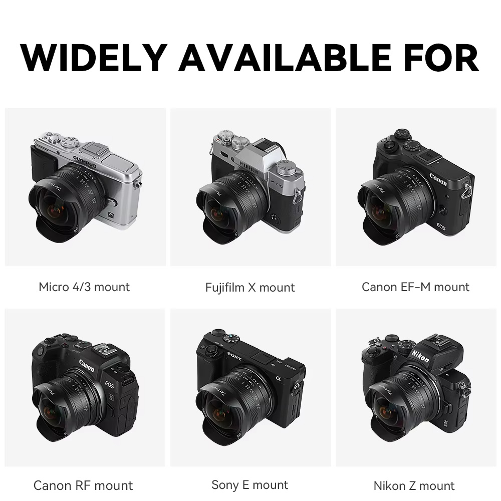 7artisans 7.5mm F2.8 II APS-C  - đánh giá và giá Canon Camera Eos M50 Mark Ii