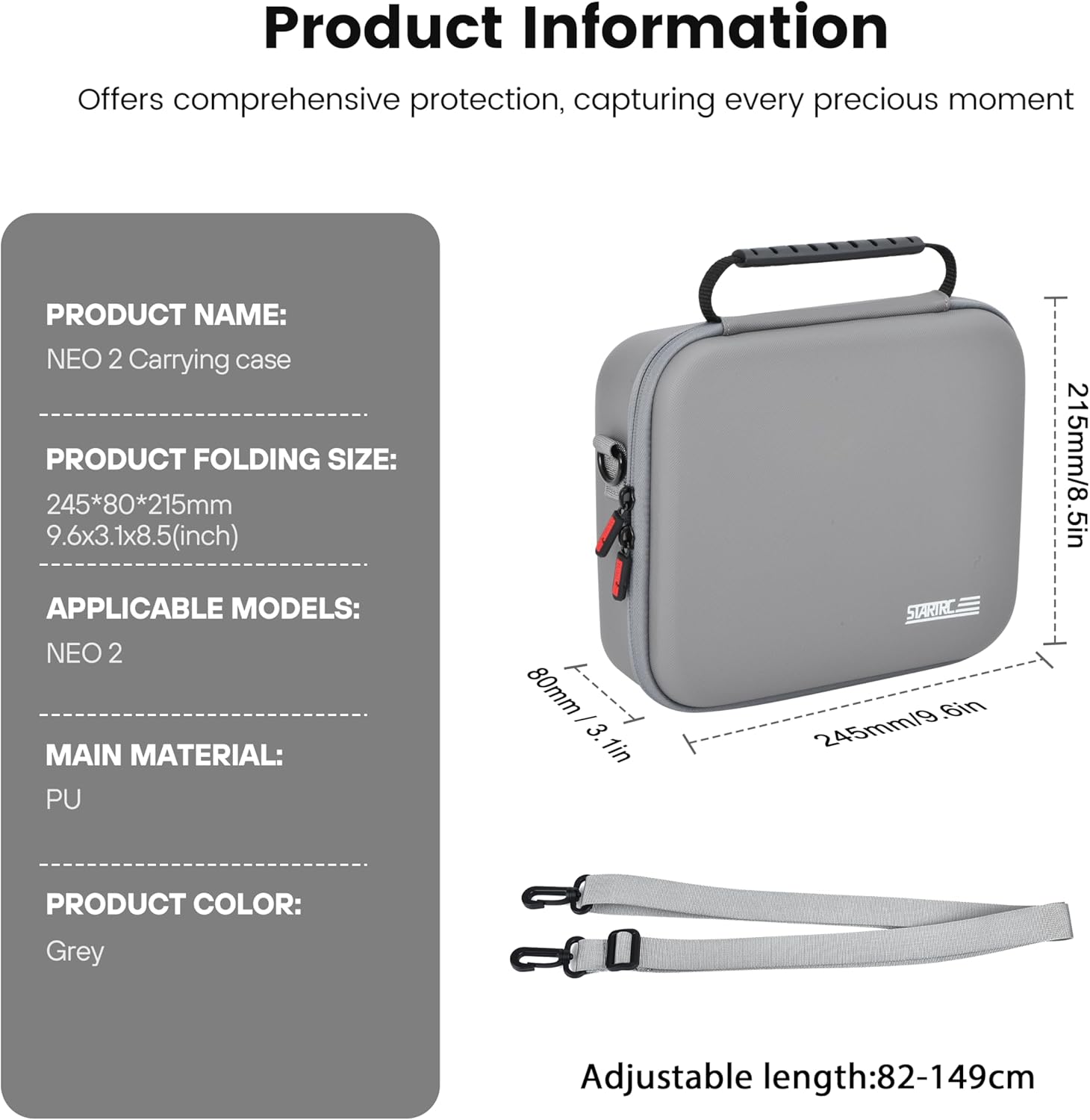 STARTRC Neo 2 Portable PU Shou - đánh giá và giá Drone Carrying Case