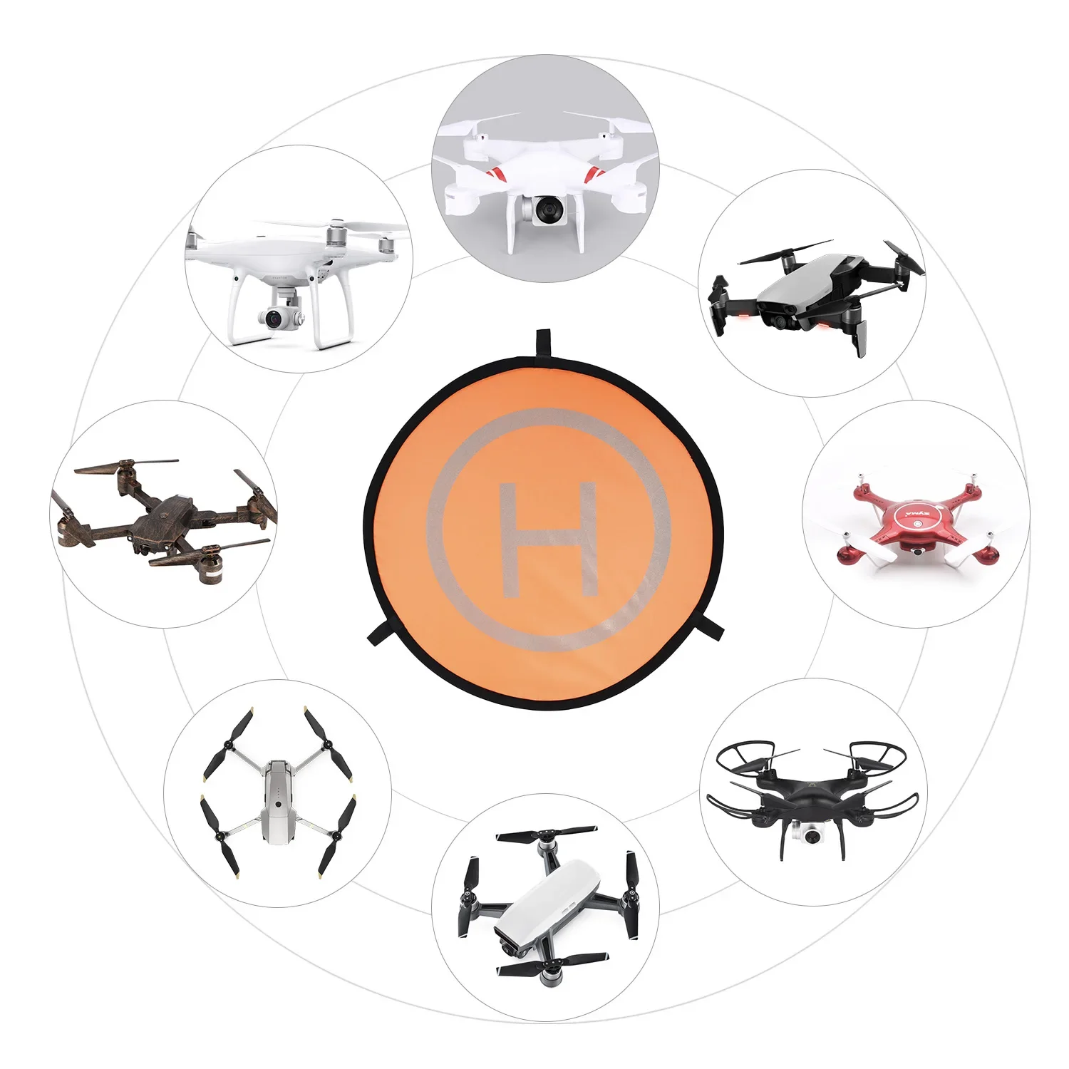 55/75/110cm Drone Universal Fo - đánh giá và giá Drone Landing Pad