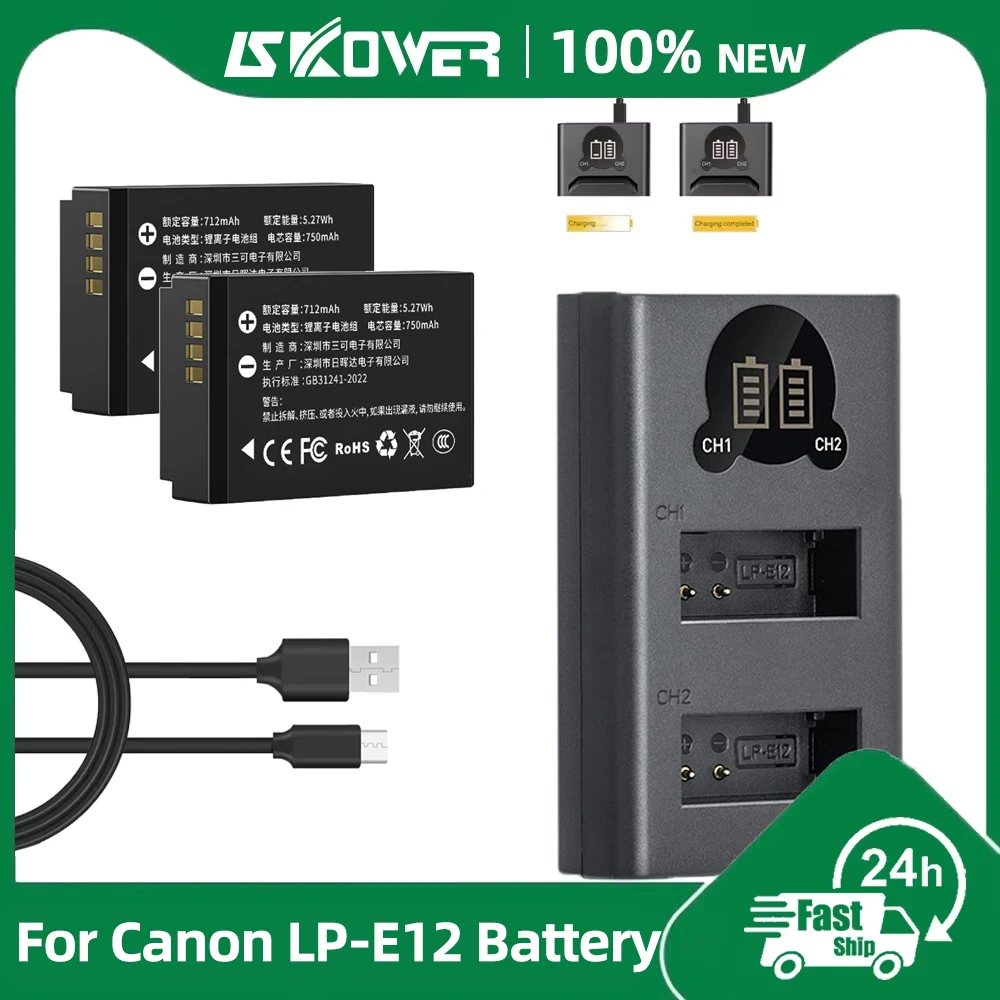 New LP-E12 Camera Battery for  - đánh giá và giá Canon Camera Eos M50 Mark Ii