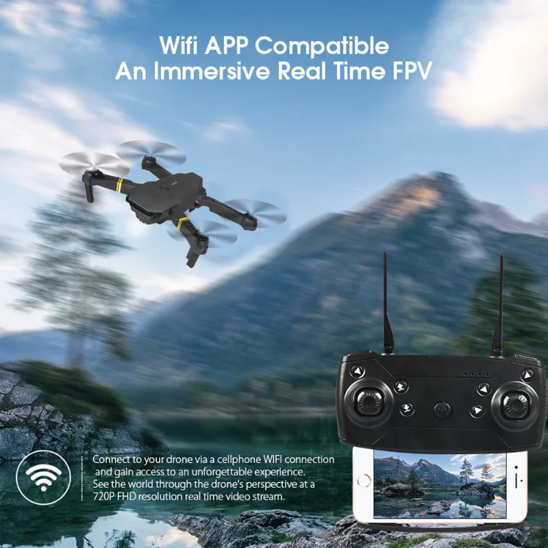 4K E58 Máy Bay Đồ Chơi WIFI FP - đánh giá và giá Eachine Drone E58
