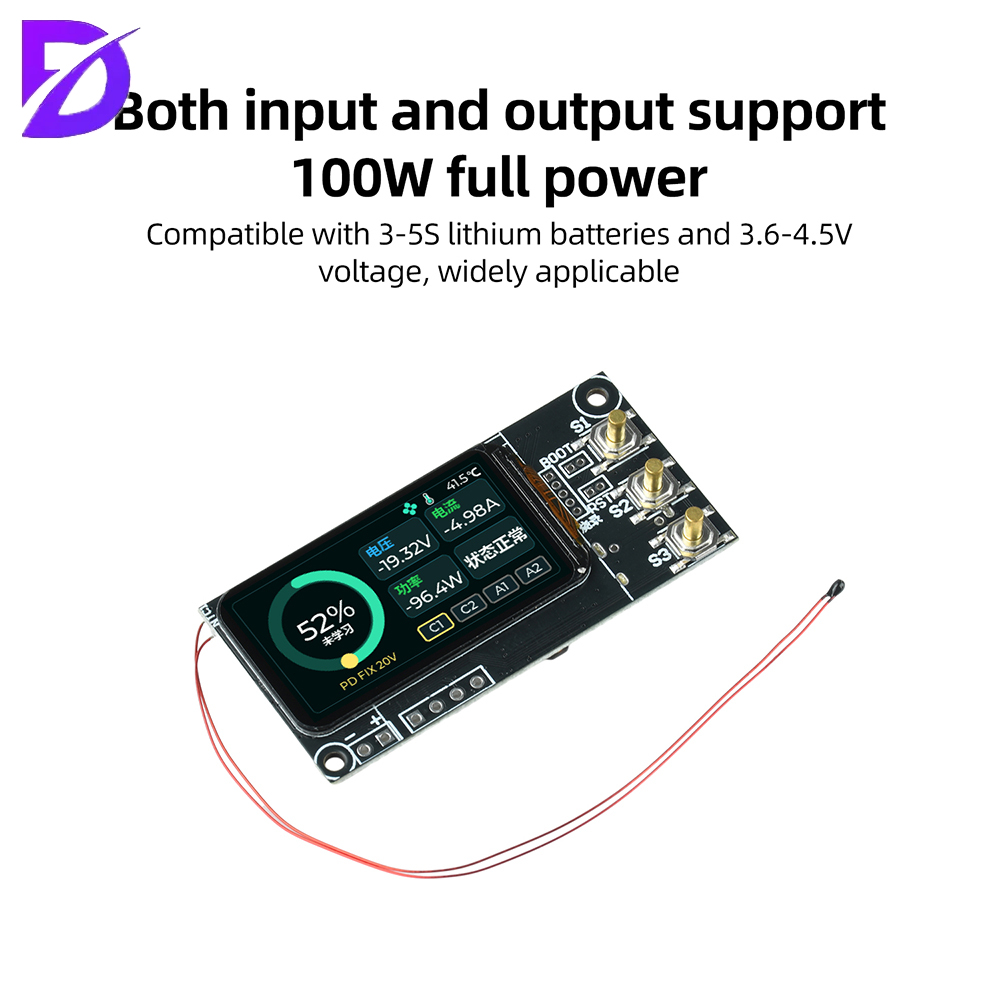 100W PD DIY Power Bank Module  - đánh giá và giá Drone Solar Charger